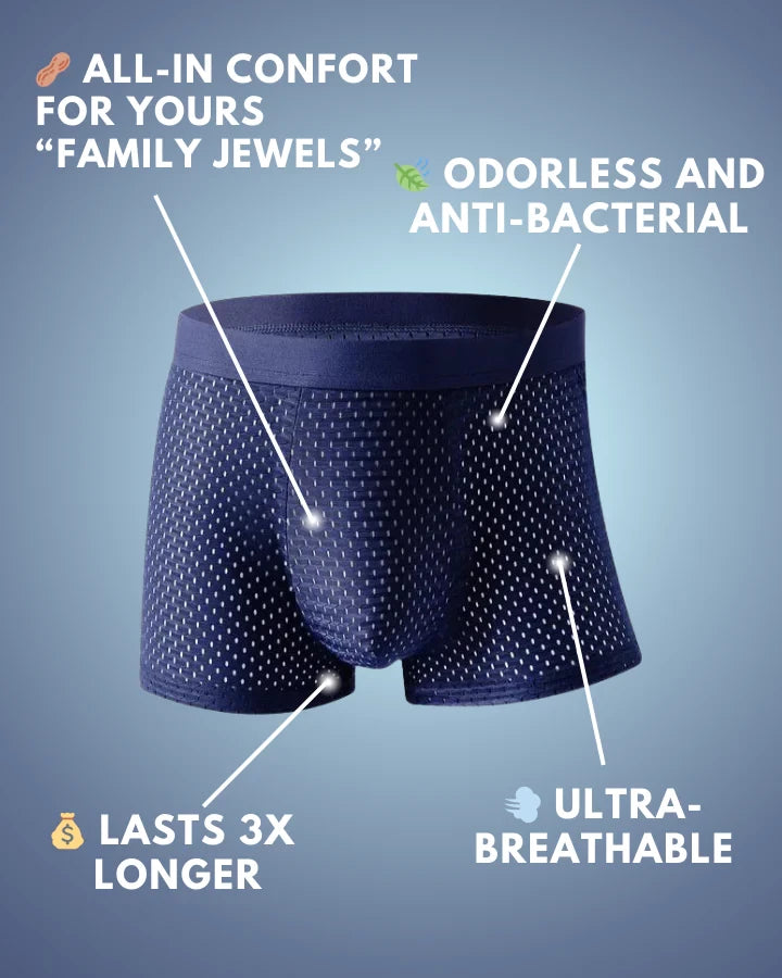 BAMBOO FIBRE BOXER SHORTS - FOR ALL-DAY COMFORT